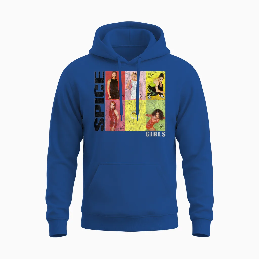 Official Spice Girls Signitures Unisex Hoodie in Royal