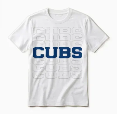 Vintage Cubs Name Retro Design for Men Women And Unisex T-Shirt - White