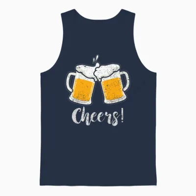 Cheers Unisex Tank Top - Navy