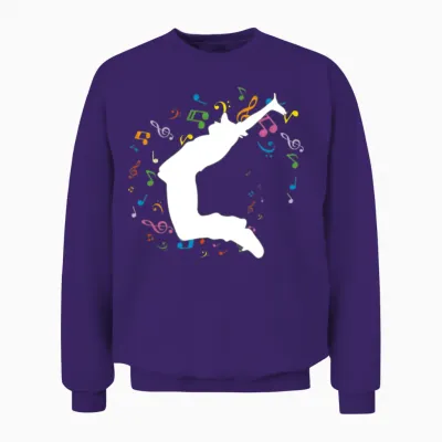 Hip Hop Dancer Unisex Sweatshirt - Purple