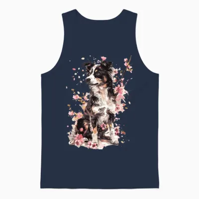 Dog Unisex Tank Top - Navy