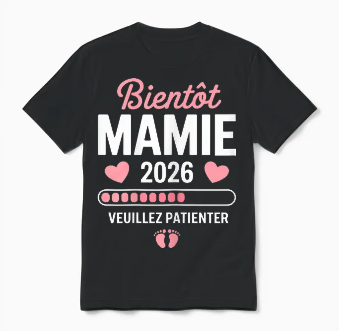 Femme Soon Granny 2026 Announcement Pregnancy Granny 2026 Unisex T-Shirt in Black