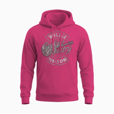 Offizielles Willie Nelson Outlaw Country Unisex Hoodie - Heliconia