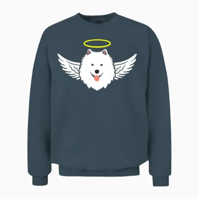 Angel Dog Unisex Sweatshirt - Dark Heather