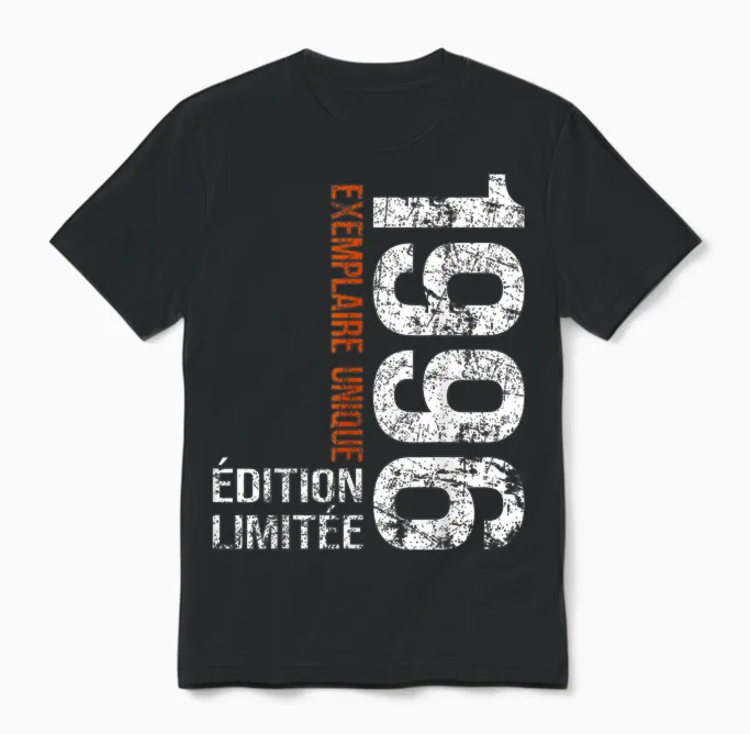 Vintage 1996 Gift 30 Years Man Birthday Humour Unisex T-Shirt in Black
