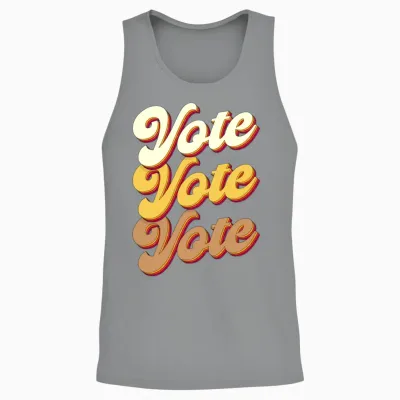 Retro Vote Vintage Unisex Tank Top - Sport Grey