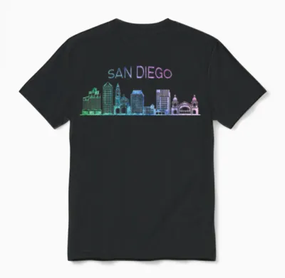 San Diego Unisex T-Shirt - Black