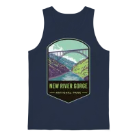 New River Gorge National Park Unisex Tank Top - Navy – 1