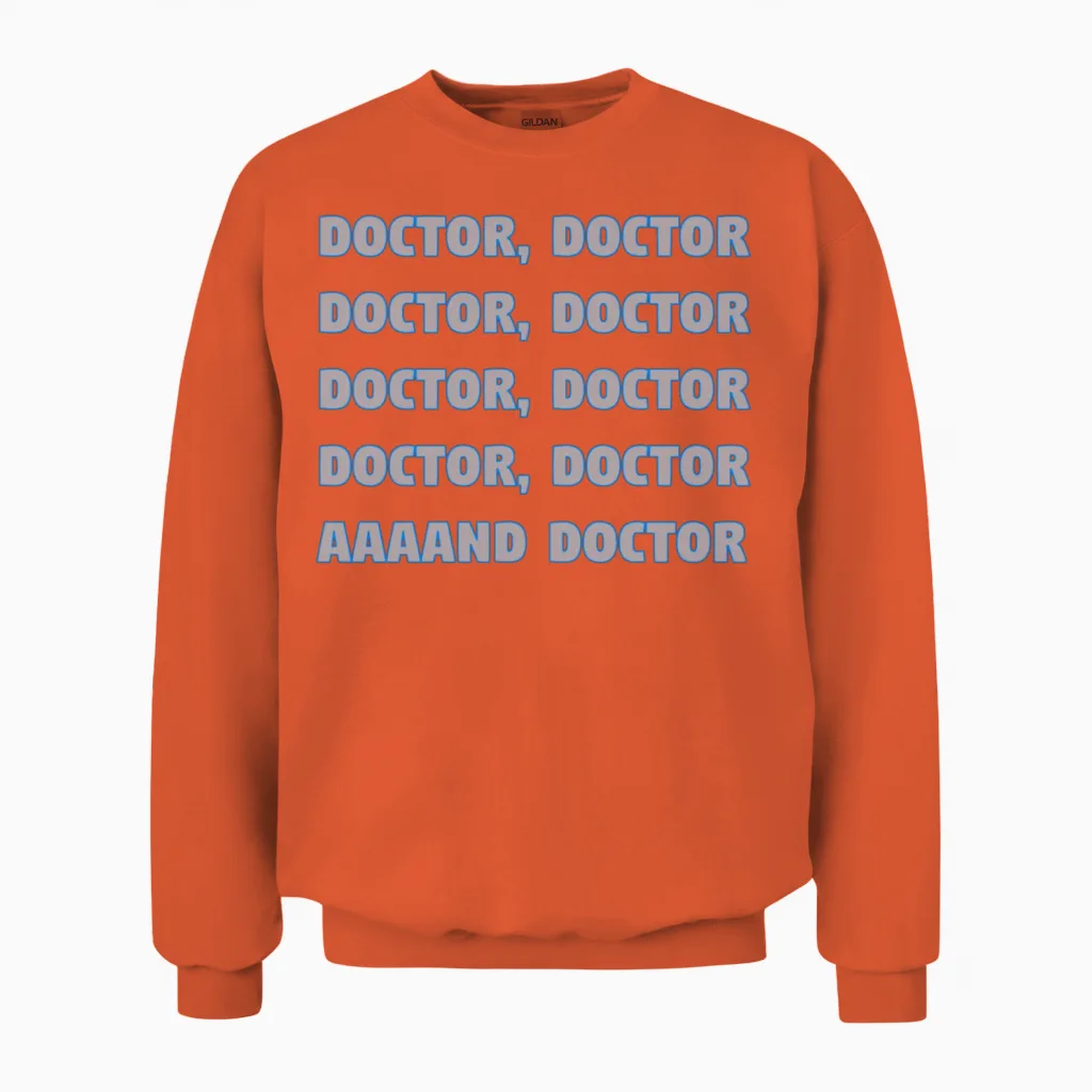 Spies Like Us - Doctor, Doctor,..... Unisex Sweatshirt in Orange