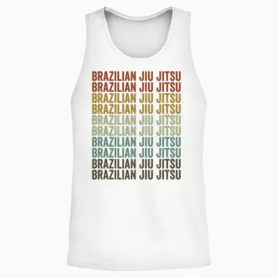 Brazilian Jiu Jitsu Brazilian Jiu Jitsu Unisex Tank Top - White