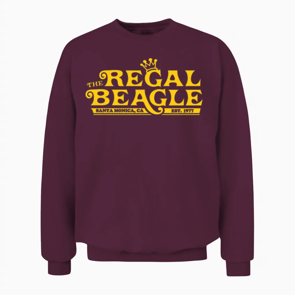 Regal Beagle - Three's Company Unisex Sweatshirt in Maroon