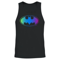Batman Neon Logo Colors Unisex Tank Top - Black – 2