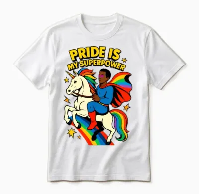 Pride Is My Superpower Unisex T-Shirt - White