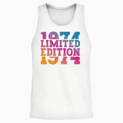 1974 Limited Edition Unisex Tank Top - White