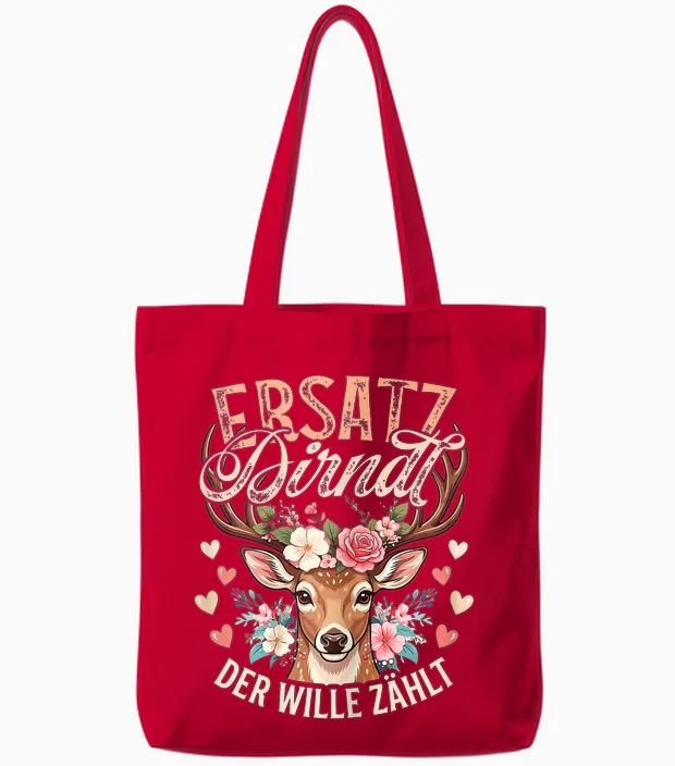 Trachtenshirt Damen Dirndl Shirt Passend Für Oktoberfest Tote Bags in Red
