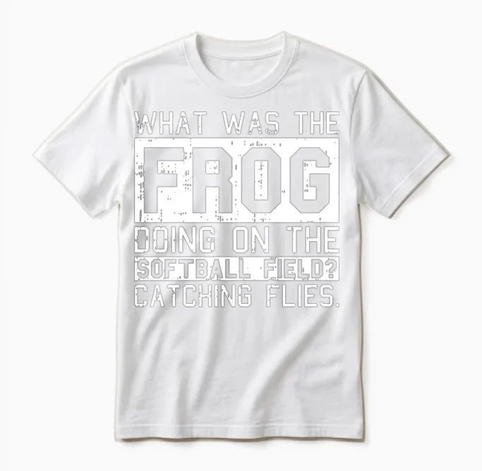 Softball Funny Baseball & Gift Unisex T-Shirt in White