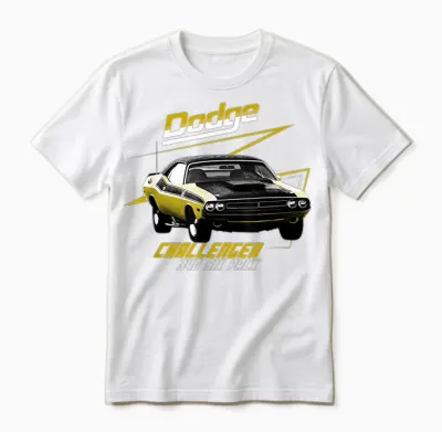 Dodge Challenger 340 Sixpack Unisex T-Shirt - White