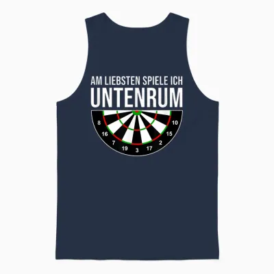 Dartspieler Darts Wm Steeldart Lustiger Spruch Dart Verein Unisex Tank Top - Navy