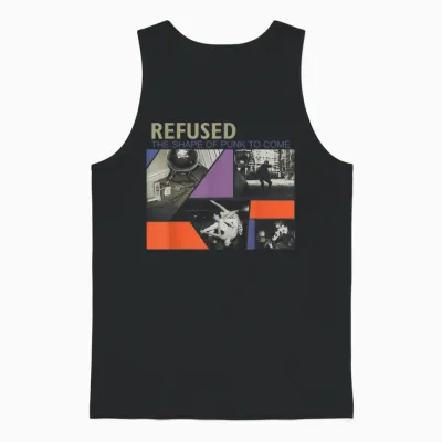 Rejected - Official Merchandise - the Shape of the Coming Punk T-Shirt, Black Unisex Tank Top - Black