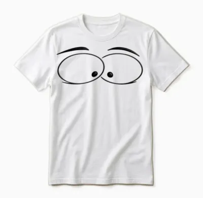 Funny Eyes Unisex T-Shirt - White