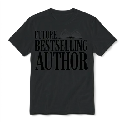 Future Bestselling Author Unisex T-Shirt - Black