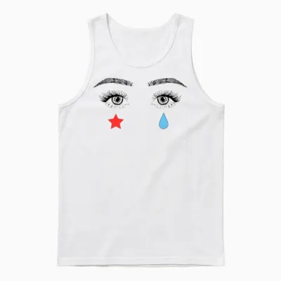 Vintage Eyes Graphic Tee Gift Ideas Unisex Tank Top - White