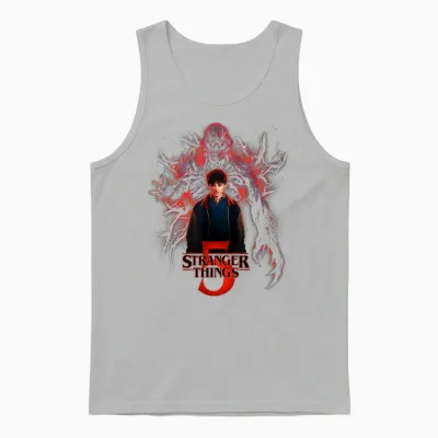 Stranger Things Will Versus Vecna Officially Licensed Unisex Tank Top - Ash