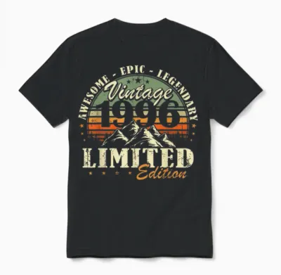 Original 1996 Cadeau Anniversaire 30 Ans Pour Hommes Femmes Unisex T-Shirt - Black