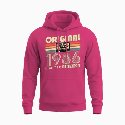 Original 1986 Vintage Cadeau Anniversaire 40 Ans Homme Femme Unisex Hoodie - Heliconia