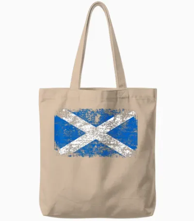 Scotland Flag | Men Women Kids Scotland T-Shirt, Black, S Tote Bags - Natural