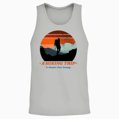 A Hiking Trip Adventure Hiking Unisex Tank Top - Ash