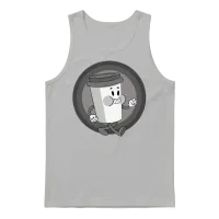 Retro Coffee Unisex Tank Top - Ash – 1