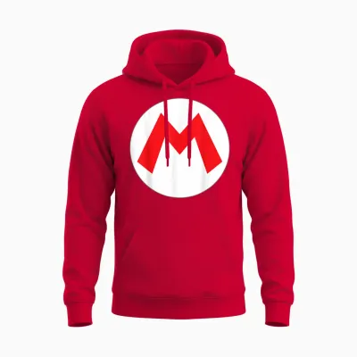 Nintendo Super Mario Icon Costume Unisex Hoodie - Red
