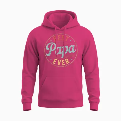 Funny Papa Art for Grandpa from Grandkids Father's Day Papa Unisex Hoodie - Heliconia