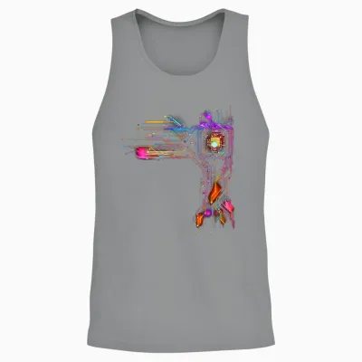 Cpu Processor Board Technology Nerd Computer Chip Computer Scientist T-Shirt, Black Unisex Tank Top - Sport Grey
