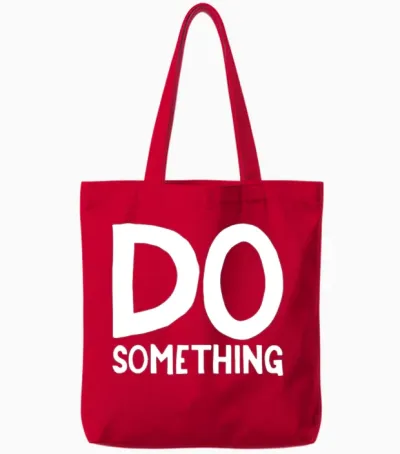 Do Something Tote Bags - Red