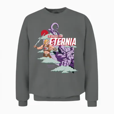 Les Maîtres De L'univers La Bataille Pour Eternia T-Shirt Haut De Gamme Unisex Sweatshirt - Graphite Heather