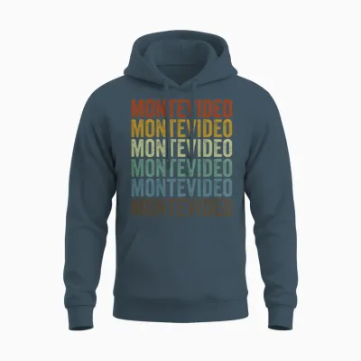 Montevideo Uruguay Retro Vintage Unisex Hoodie - Dark Heather