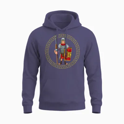 Roman Costume Roman Helmet Soldier Sword Children's Boys T-Shirt, Black Unisex Hoodie - Heather Sport Dark Navy