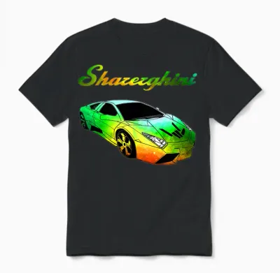 Kids Sharerghini Sharerghini Merch For Unisex T-Shirt - Black