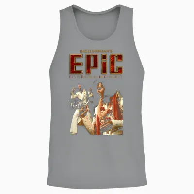 Elvis Presley Epic Guitar Unisex Tank Top - Sport Grey