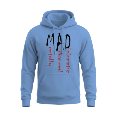 Mad Unisex Hoodie - Carolina Blue