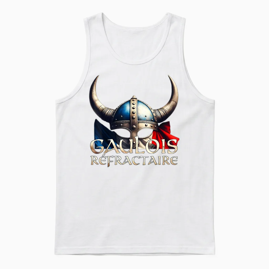 Patriotic Gaul Refractory Patriotic Patriotic Patriotic Unisex Tank Top in White