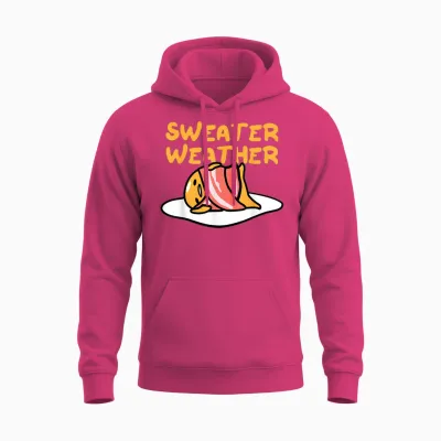 Gudetama Sweater Weather Bacon Unisex Hoodie - Heliconia