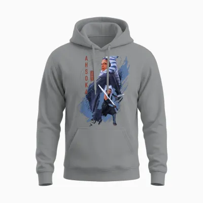 Star Wars Ahsoka Tano Jedi Ready Disney+ Unisex Hoodie - Sport Grey