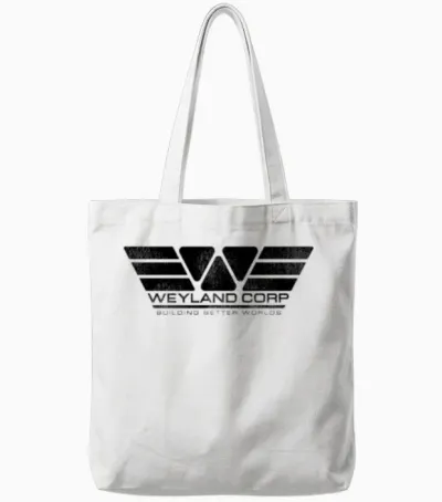 Weyland Corp Tote Bags - White