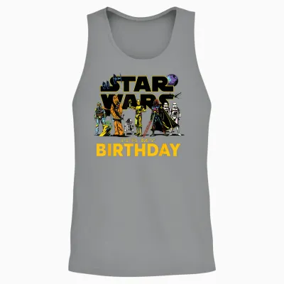 Star Wars Classic Characters Party Matching It's My Birthday Unisex Tank Top - Sport Grey
