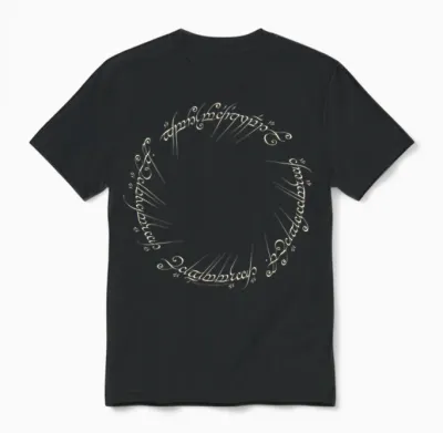 The Lord of the Rings One Ring to Rule Them All Unisex T-Shirt - Black