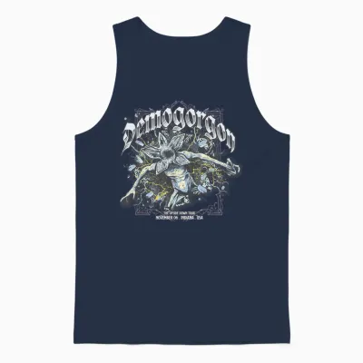 Stranger Things Demogorgon Band Unisex Tank Top - Navy