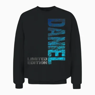 Daniel Name First Name Boy Man Birthday T-Shirt, Black Unisex Sweatshirt - Black